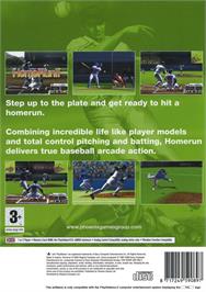 Box back cover for Home Run on the Sony Playstation 2.