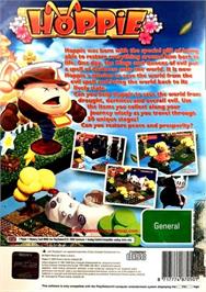 Box back cover for Hoppie on the Sony Playstation 2.