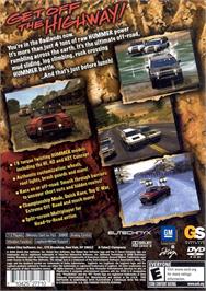 Box back cover for Hummer Badlands on the Sony Playstation 2.