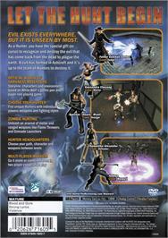 Box back cover for Hunter - The Reckoning - Wayward on the Sony Playstation 2.