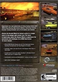 Box back cover for Ihra Drag Racing - Sportsman Edition on the Sony Playstation 2.