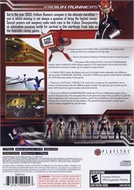 Box back cover for Iridium Runners on the Sony Playstation 2.