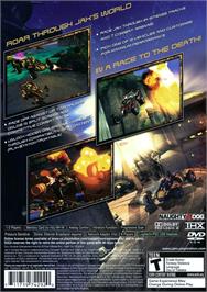Box back cover for Jak X on the Sony Playstation 2.