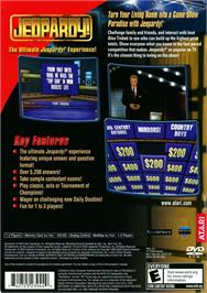 Box back cover for Jeopardy! on the Sony Playstation 2.