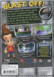 Box back cover for Jimmy Neutron - Boy Genius on the Sony Playstation 2.
