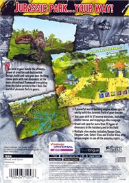 Box back cover for Jurassic Park - Operation Genesis on the Sony Playstation 2.