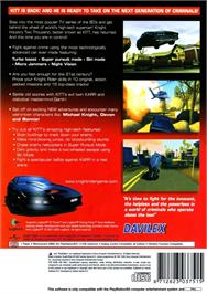 Box back cover for Knight Rider - The Game on the Sony Playstation 2.