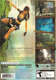 Box back cover for Lara Croft Tomb Raider - Legend on the Sony Playstation 2.