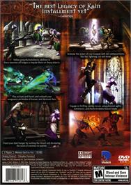 Box back cover for Legacy Of Kain - Defiance on the Sony Playstation 2.