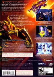 Box back cover for Legend Of Spyro - The Eternal Night, The on the Sony Playstation 2.