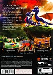 Box back cover for Legend of Spyro - Dawn of the Dragon ,The on the Sony Playstation 2.