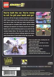 Box back cover for Lego Racers 2 on the Sony Playstation 2.