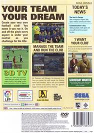 Box back cover for Let's Make A Soccer Team ! on the Sony Playstation 2.