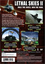 Box back cover for Lethal Skies 2 on the Sony Playstation 2.