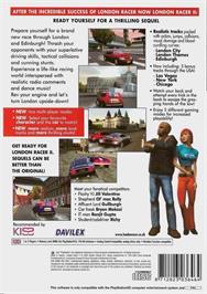 Box back cover for London Racer 2 on the Sony Playstation 2.