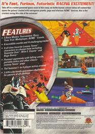 Box back cover for Looney Tunes - Space Race on the Sony Playstation 2.