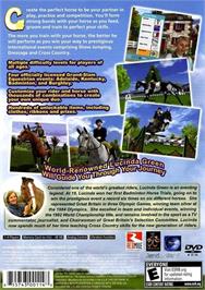 Box back cover for Lucinda Green's Equestrian Challenge on the Sony Playstation 2.