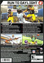 Box back cover for Madden Nfl 07 on the Sony Playstation 2.
