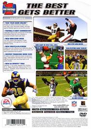 Box back cover for Madden Nfl 2003 on the Sony Playstation 2.