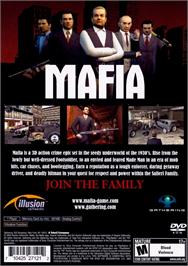 Box back cover for Mafia on the Sony Playstation 2.