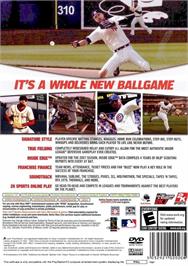 Box back cover for Major League Baseball 2k11 on the Sony Playstation 2.