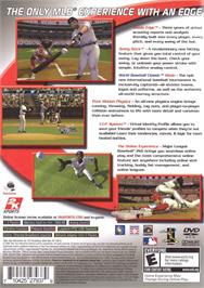 Box back cover for Major League Baseball 2k6 on the Sony Playstation 2.
