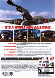 Box back cover for Major League Baseball 2k7 on the Sony Playstation 2.