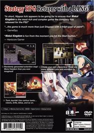 Box back cover for Makai Kingdom - Chronicles Of The Sacred Tome on the Sony Playstation 2.