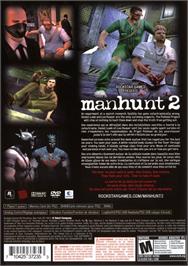 Box back cover for Manhunt 2 on the Sony Playstation 2.