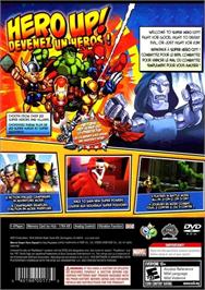 Box back cover for Marvel Super Hero Squad on the Sony Playstation 2.