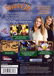 Box back cover for Mary-kate And Ashley - Sweet 16 on the Sony Playstation 2.