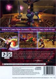 Box back cover for Masters Of The Universe - He-man - Defender Of Grayskull on the Sony Playstation 2.