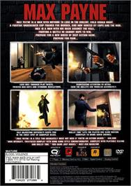 Box back cover for Max Payne on the Sony Playstation 2.