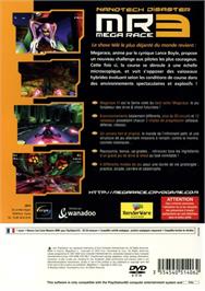 Box back cover for Megarace 3 on the Sony Playstation 2.