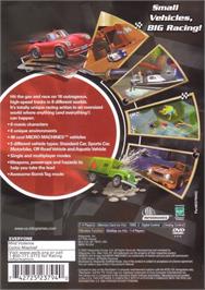 Box back cover for Micro Machines on the Sony Playstation 2.
