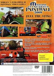 Box back cover for Millennium Championship Paintball 2009 on the Sony Playstation 2.