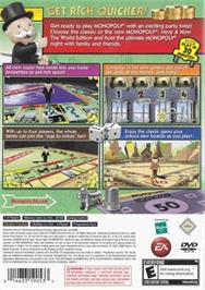 Box back cover for Monopoly on the Sony Playstation 2.