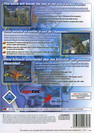 Box back cover for Monster Attack on the Sony Playstation 2.