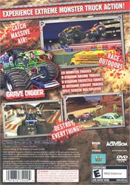Box back cover for Monster Jam on the Sony Playstation 2.