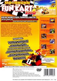 Box back cover for Moorhuhn Fun Kart 2008 on the Sony Playstation 2.