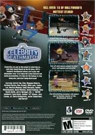Box back cover for Mtv Celebrity Deathmatch on the Sony Playstation 2.