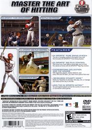 Box back cover for Mvp Baseball 2004 on the Sony Playstation 2.
