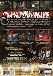Box back cover for Narc on the Sony Playstation 2.