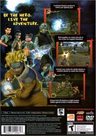 Box back cover for Naruto - Uzumaki Chronicles on the Sony Playstation 2.