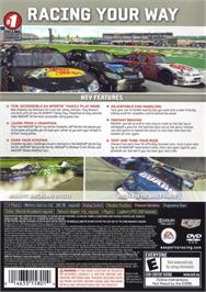 Box back cover for Nascar 09 on the Sony Playstation 2.
