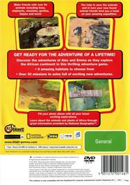 Box back cover for National Geographic - Safari Adventures Africa on the Sony Playstation 2.