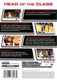 Box back cover for Ncaa College Basketball 2k3 on the Sony Playstation 2.