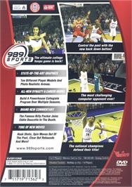 Box back cover for Ncaa Final Four 2002 on the Sony Playstation 2.