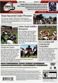 Box back cover for Nfl Gameday 2004 on the Sony Playstation 2.