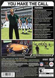 Box back cover for Nfl Head Coach on the Sony Playstation 2.